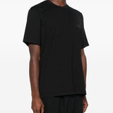Y3 Black Intercontinental Embroidered Logo Tee