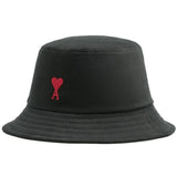 Ami Paris Ami De Coeur cotton bucket hat