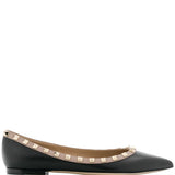 Valentino Garavani Rockstud Patent Leather Ballerina
