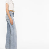 Saint Laurent Reverse Logo Print T-shirt