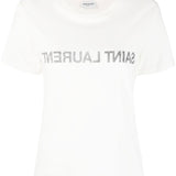Saint Laurent Reverse Logo Print T-shirt