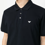 Emporio Armani logo-embroidered polo shirt