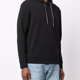 Emporio Armani Hooded sweatshirt with micro logo patch