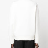 Emporio Armani Double-jersey sweatshirt with embossed embroidered EA logo