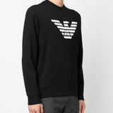 Emporio Armani Modal-blend sweatshirt with logo print