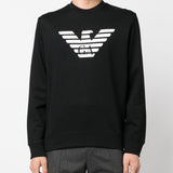 Emporio Armani Modal-blend sweatshirt with logo print