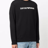 Emporio Armani Modal-blend sweatshirt with logo print