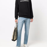 Emporio Armani Modal-blend sweatshirt with logo print