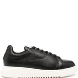 Emporio Armani tumbled leather sneakers