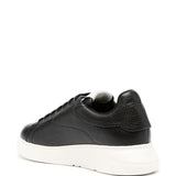 Emporio Armani tumbled leather sneakers