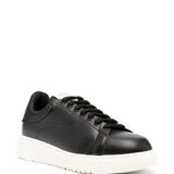 Emporio Armani tumbled leather sneakers