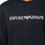 Emporio Armani Modal-blend sweatshirt with logo print
