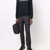 Emporio Armani Modal-blend sweatshirt with logo print
