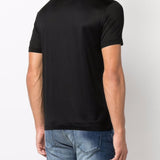 Emporio Armani ASV Lyocell blend jersey T-shirt with micro logo lettering