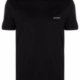 Emporio Armani ASV Lyocell blend jersey T-shirt with micro logo lettering
