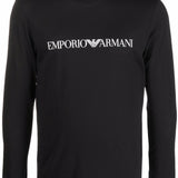 Emporio Armani logo print long sleeve T-shirt