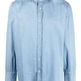 Brunello Cucinelli Shirts Clear Blue