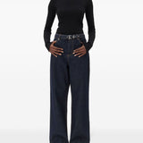 GANNI Blue Wide Leg Jeans