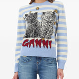 Ganni Sweater with embroidery
