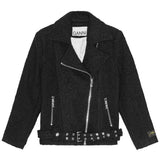 Ganni Black Boucle Wool Jacket
