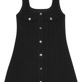 Ganni crepe mini dress