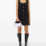 Ganni crepe mini dress