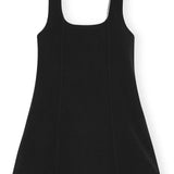Ganni crepe mini dress