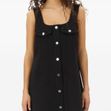 Ganni crepe mini dress