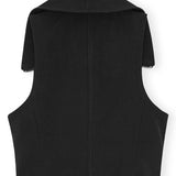 Ganni Sleeveless tank top with zip