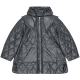 Ganni Shiny Quilt Midi Jacket