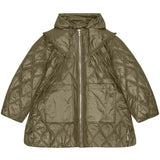 Ganni Shiny Quilt Midi Jacket