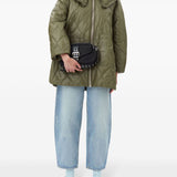 Ganni Shiny Quilt Midi Jacket