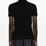 Comme Des Garcons Black Polo Shirt With Heart Patch