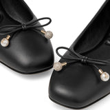 Jimmy Choo Elme Flat with Pearl embellishment