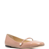Jimmy Choo Elisa leather ballerina shoes