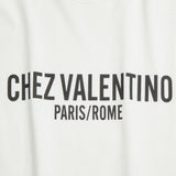 Valentino Cotton T-Shirt With Chez Valentino Print