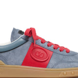 Valentino Garavani Upvillage Low Top Sneaker In Split Leather And Calfskin Nappa Leather