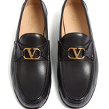 Valentino Garavani Vlogo Signature Moccasin In Buffalo