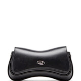 Diesel Play-Semi gloss leather shoulder bag