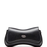 Diesel Play-Semi gloss leather shoulder bag