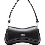 Diesel Play-Semi gloss leather shoulder bag