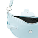 Ganni Light Blue Foldover Small Shoulder Bag