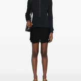 Tom Ford Black Scalloped Hem Skirt