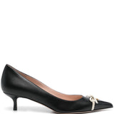 Valentino Garavani Bepointy Patent Leather and Kid Pumps 45mm