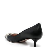 Valentino Garavani Bepointy Patent Leather and Kid Pumps 45mm