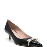 Valentino Garavani Bepointy Patent Leather and Kid Pumps 45mm