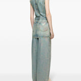 Acne Studios Light Blue Coated Dress