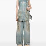 Acne Studios Light Blue Coated Dress