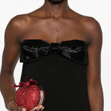 Self-Portrait crepe bandeau mini dress