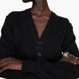 Acne Studios Black Embroidered Appliqué Cardigan